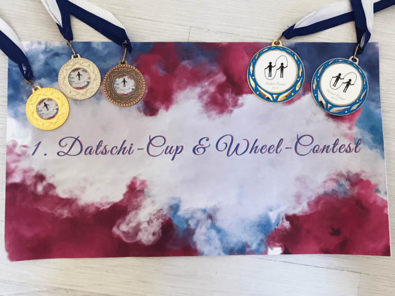 Plakat und Medaillen Datschi-Cup und Wheel-Contest 2019